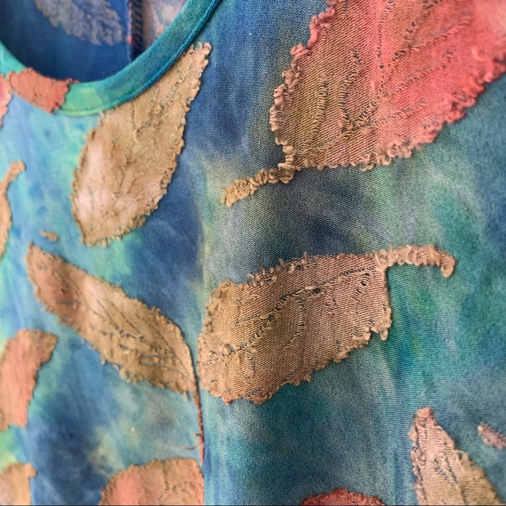 Soft Surroundings Multi-Color Leaf-Print Tunic - Picture 7 of 14